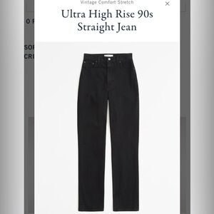 Abercrombie Jeans - 90s Straight Ultra High Rise size 29 (8) short